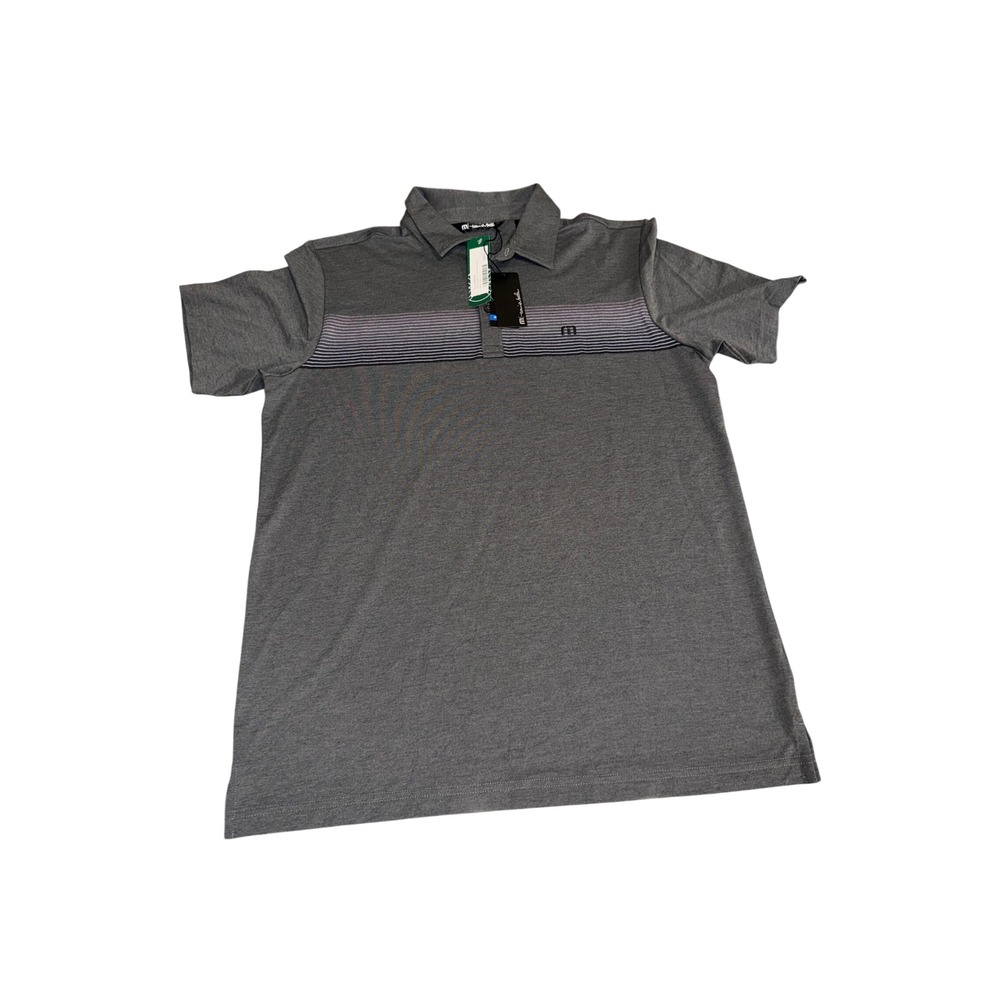 921. TravisMathew Stitch Fix Men's Polo Shirt Gray Size XL Golf Casual Apparel